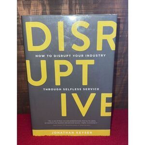 Signed Autographed Book with Business Card Disruptive by Jonathan Keyser